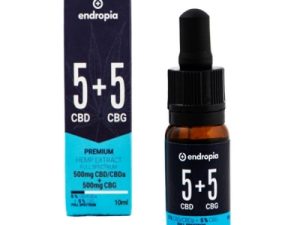 ΕΛΑΙΟ ΚΑΝΝΑΒΗΣ CBD 5% + CBG 5% FULL SPECTRUM 500MG CBD + 500MG CBG/10ML – ENDROPIA