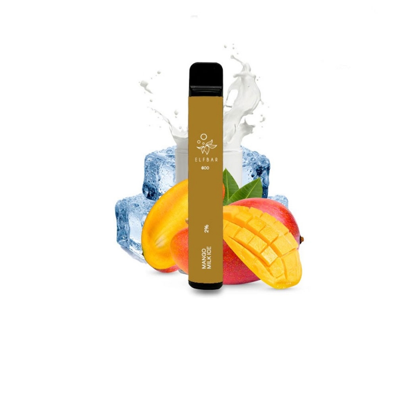 ΗΛΕΚΤΡΟΝΙΚΟ ΤΣΙΓΑΡΟ ΜΙΑΣ ΧΡΗΣΗΣ ELF BAR MANGO MILK ICE 20MG