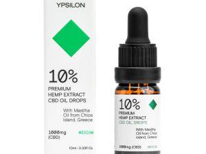 YPSILON 10% (1000mg) “MEDIUM” Έλαιο Κάνναβης CBD με Μαστιχέλαιο Χίου – 10ml