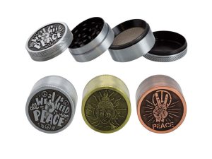 GRINDER CBD 4-PART GREEN – BLACK LEAF