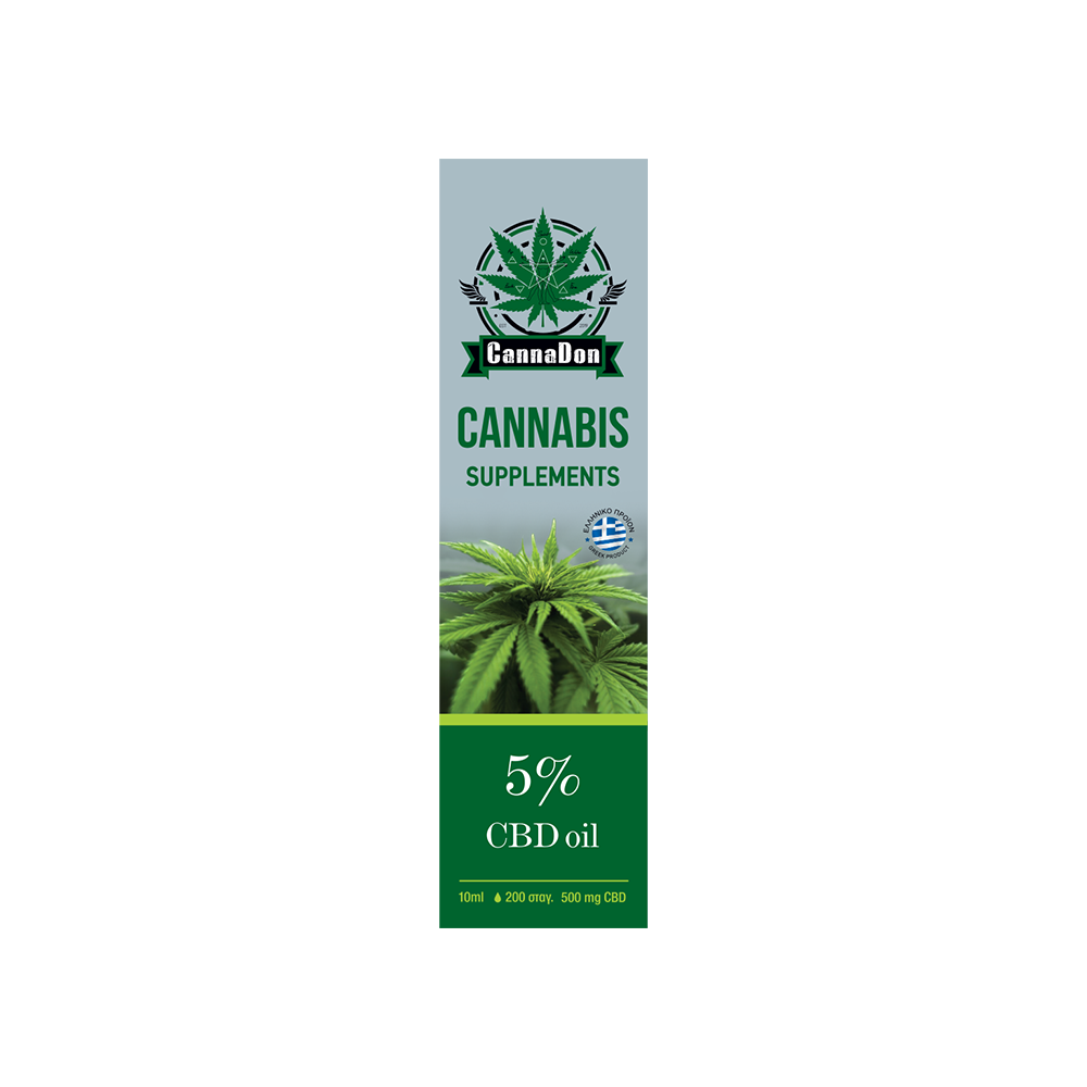 Έλαιο Κανναβιδιόλης ( CBD OIL) 10ml 5% Cannadon