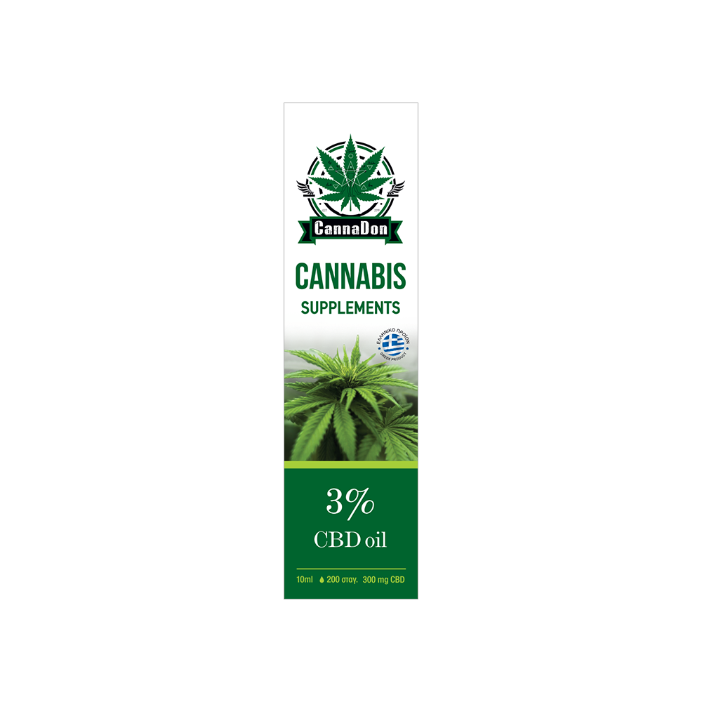 Έλαιο Κανναβιδιόλης ( CBD OIL) 10ml 3% Cannadon